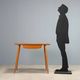 Vintage writing desk in beech with drawer, Italian design from the 1950s.