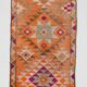 3x12 Pumpink Orange Oriental Turkish Runner Rug, 83x367Cm