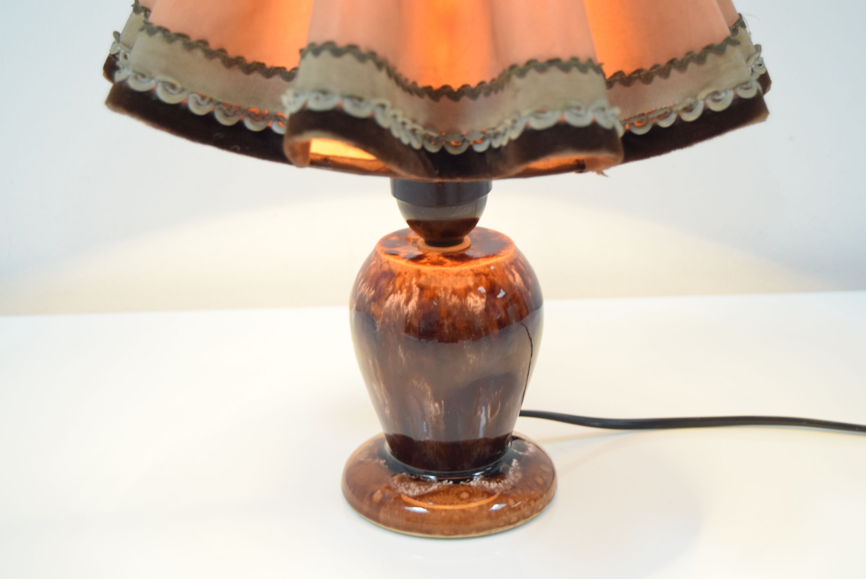 Art deco table ceramic lamp, 1930´s