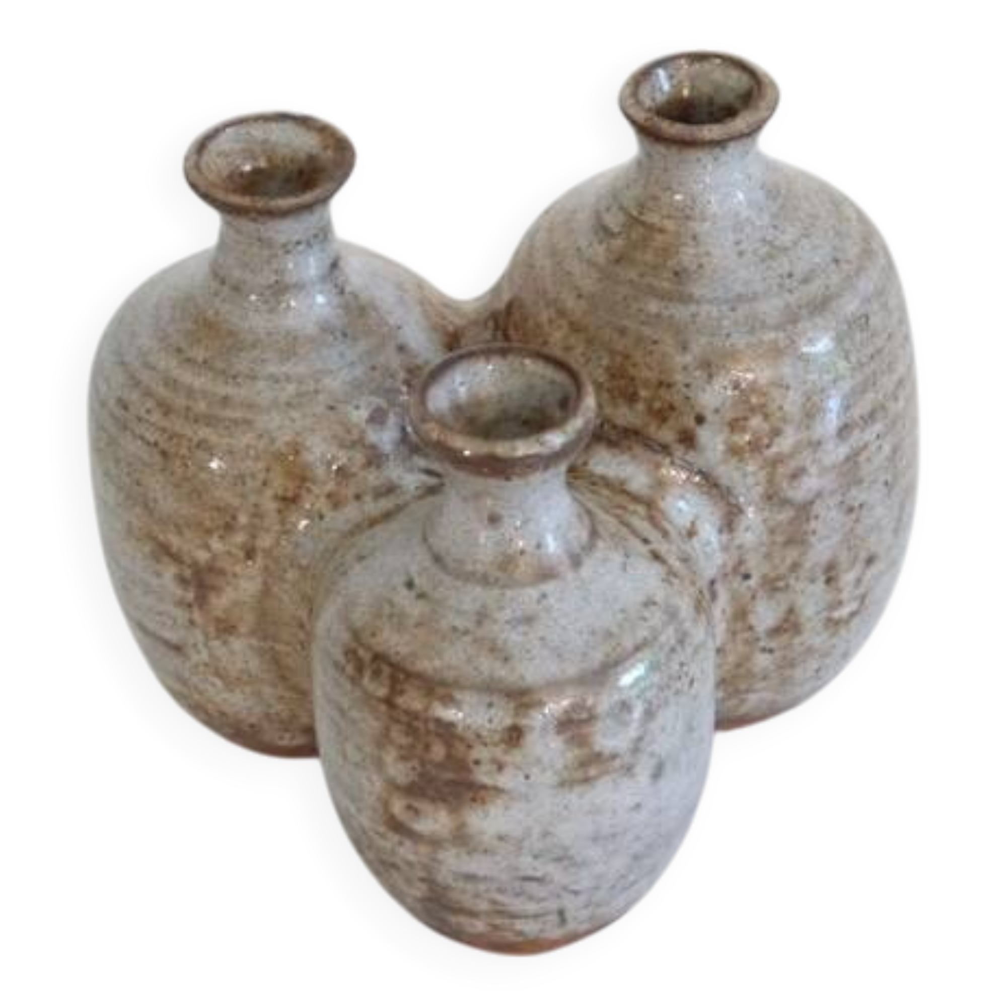 Tripod vase in glazed stoneware 1960