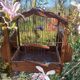 Cage à oiseaux ancienne en bois