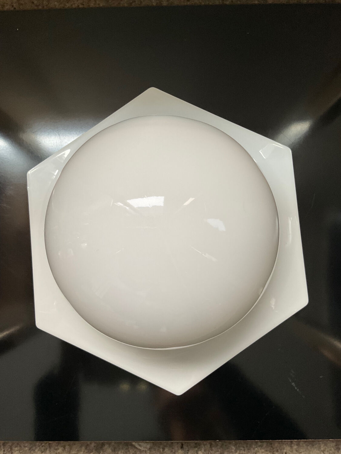 Vintage octagonal wall lamp from the 70s