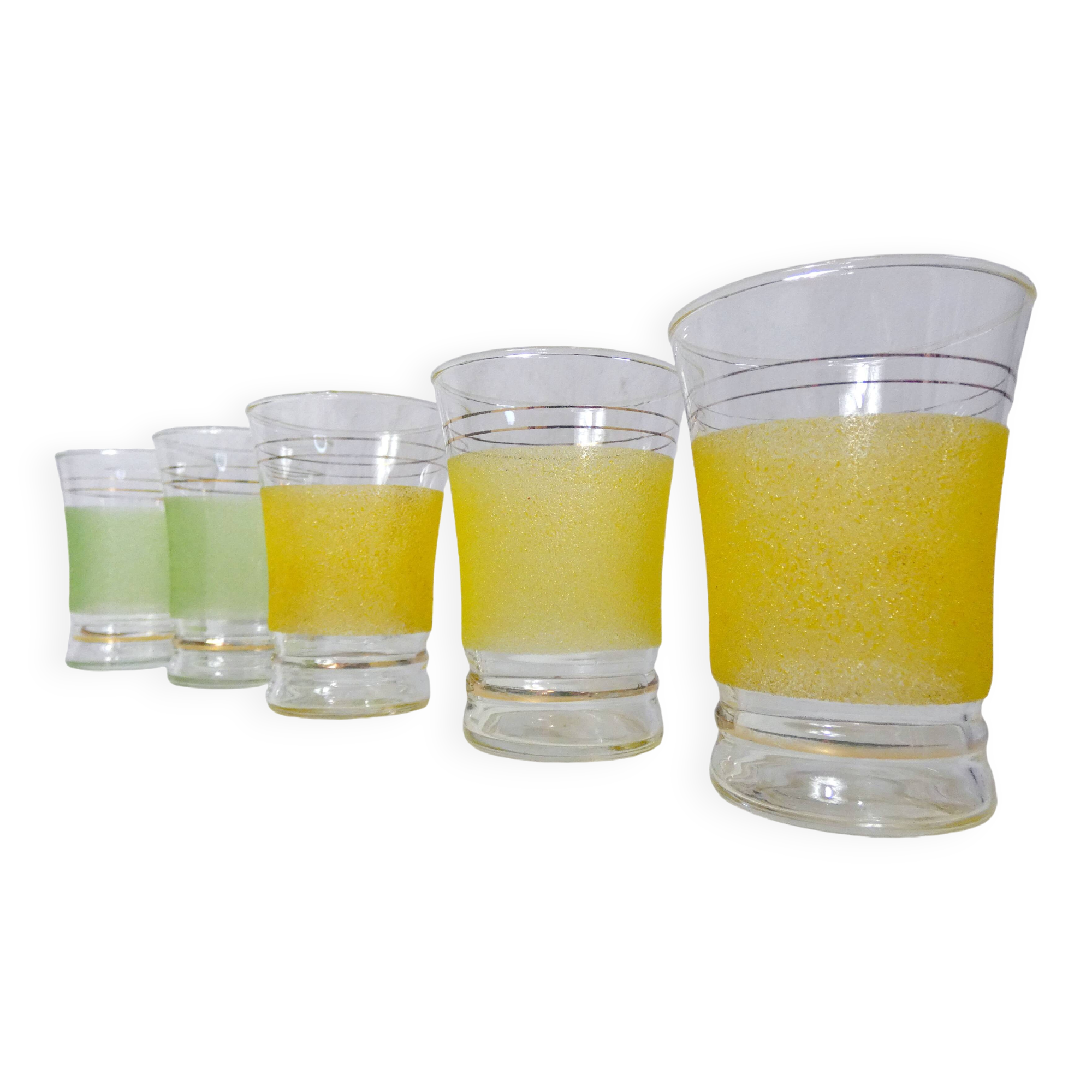 5 granita glasses