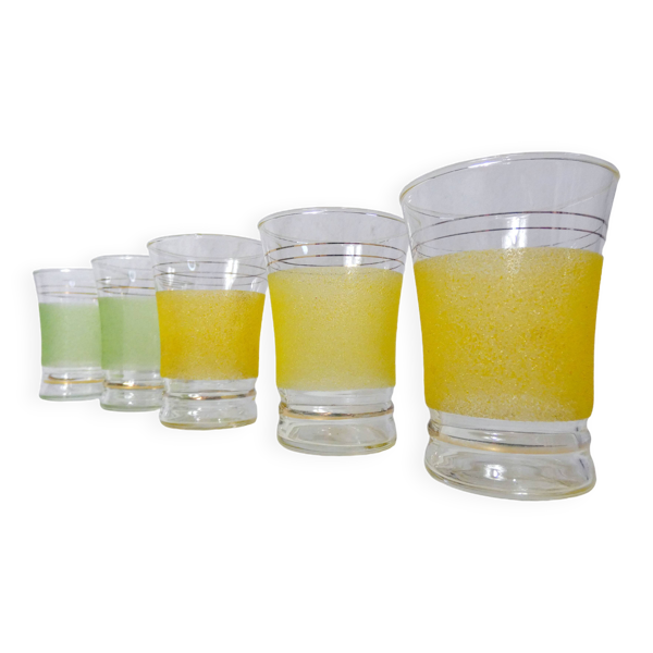 5 verres granités
