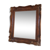 Carved wooden mirror