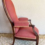 19th century Voltaire rack and pinion armchair in walnut