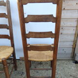 4 straw chairs