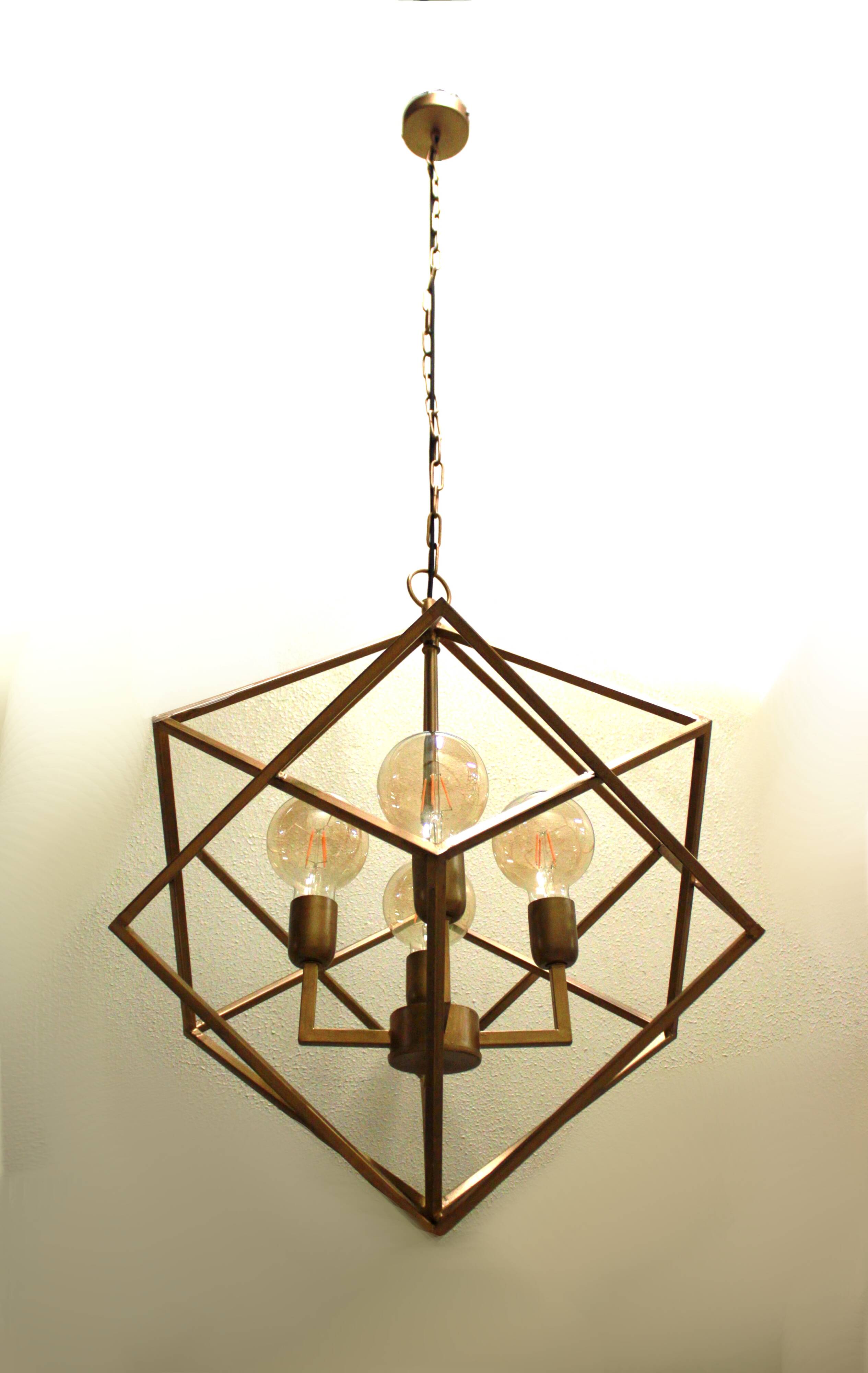 Modern chandelier, 3 lights, 20th century.