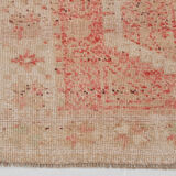 Geometric handmade oushak rug 226x121cm