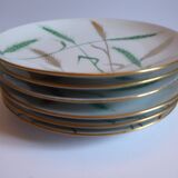 Delvaux Paris porcelain dessert plates