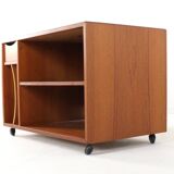 Meuble audio vintage Dyrlund en teck 'Glämmel'