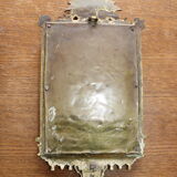 Pair of beveled bronze mirrors louis XIV