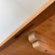 Solid oak farmhouse table with extensions.