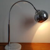Vintage lamp chrome and marble