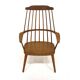 Scandinavian "Pinnstol" armchair in oak, Sweden, 1960