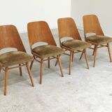 Set of 4 chairs model 514 by Radomir Hofman for Ton 1960