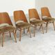 Set of 4 chairs model 514 by Radomir Hofman for Ton 1960