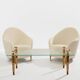 Garouste & Bonetti Koala armchairs in bronze and alpaca 1995