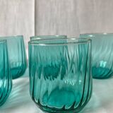 Small turquoise glasses