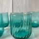 Small turquoise glasses