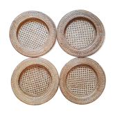 Sous-assiettes en rotin