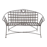 Solid iron bench