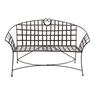 Solid iron bench