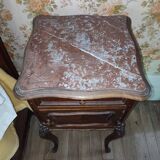 Marble bedside table