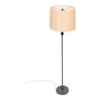 Classic Green color wooden floor lamp 1950s France