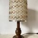 Lampe vintage bois tourné 56 cm , 1970