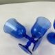 Blue stemmed glasses