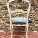 Louis XV chair, 18th century in carved wood decorated with flowers