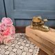 Vintage shoe in gilded brass – Fancy trinket dish or small ashtray