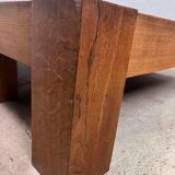 Sturdy wooden vintage coffee table