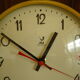 Electronic "Jaz" clock in formica, glass and brass - France - 60s