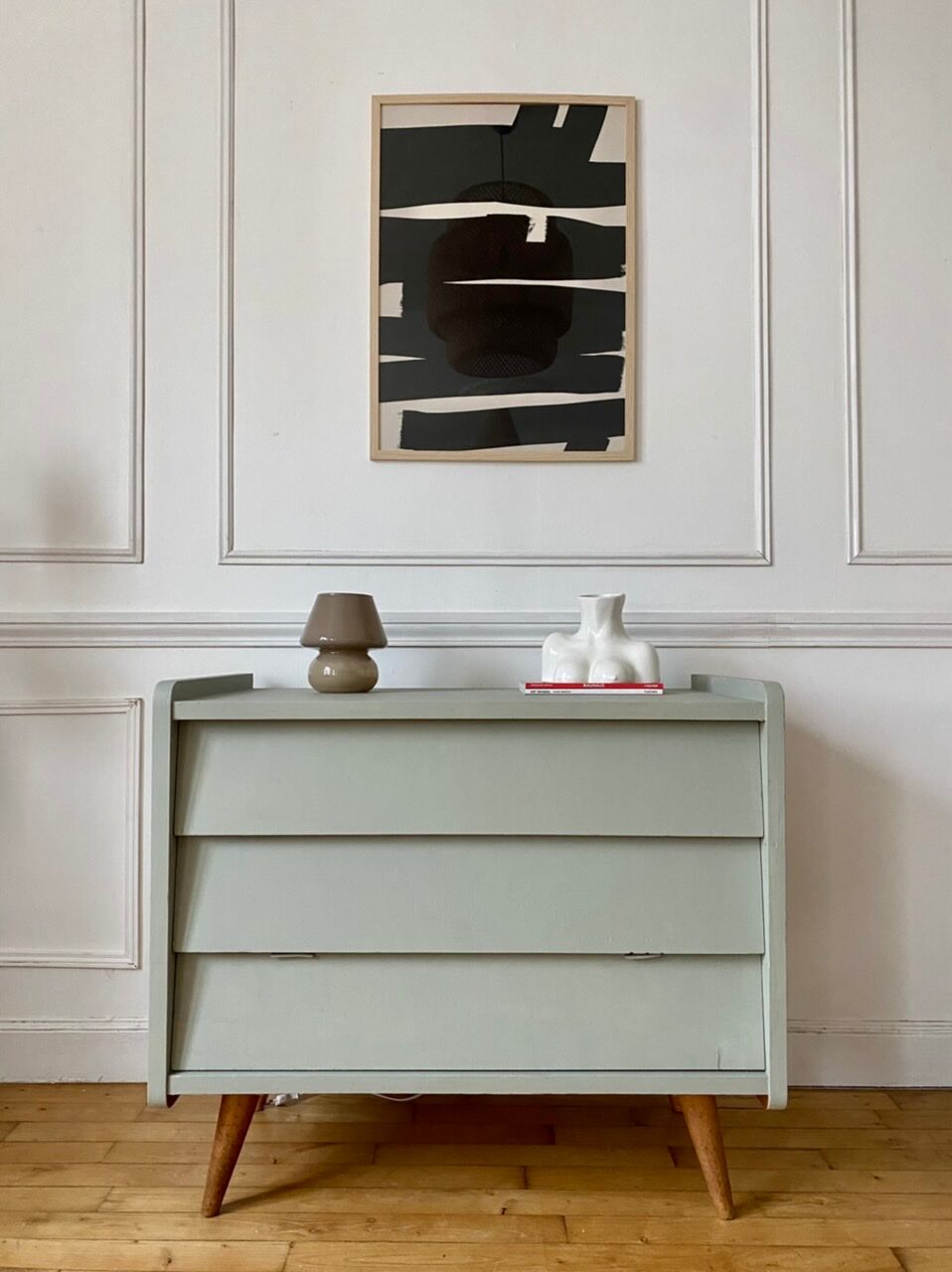 Vintage wooden chest of drawers, Gautier, 60s