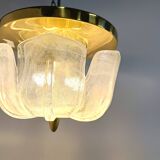 Vintage chandelier by Glashutte Limburg, 1960s