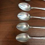 Set of 6 boulanger spoons with flower patterns