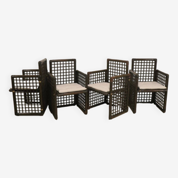 Série de 4 chaises par Tobia & Afra Scarpa pour B&B Italia, 1970