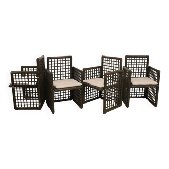 Series of 4 chairs by Tobia & Afra Scarpa for B&B Italia, 1970