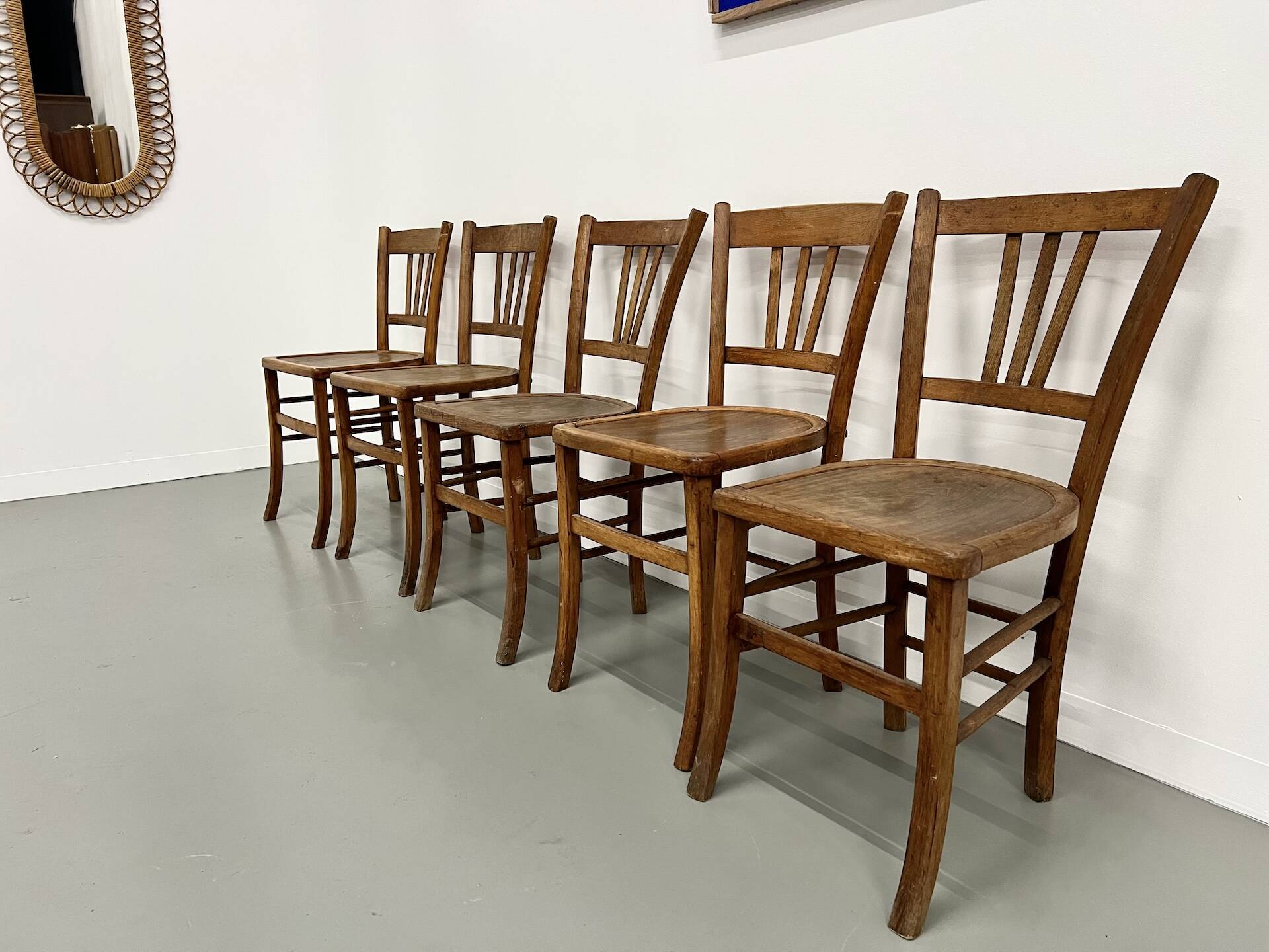 Set of 5 bistro chairs