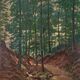 Painting "Chemin ensolleilé en sousbois" signed Baudru 1933