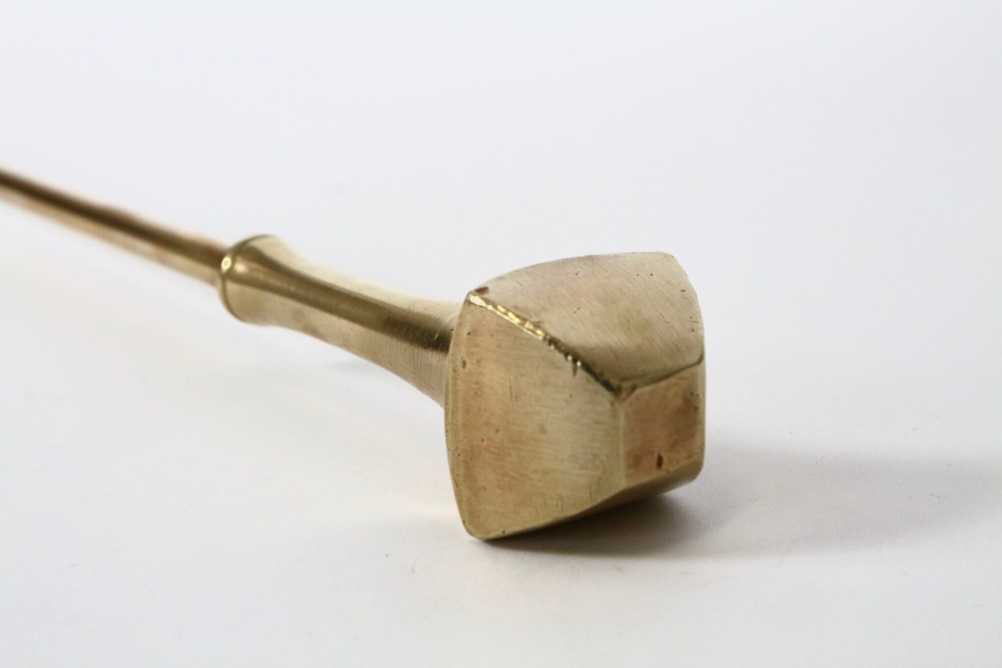 Vintage brass fireplace accessory set