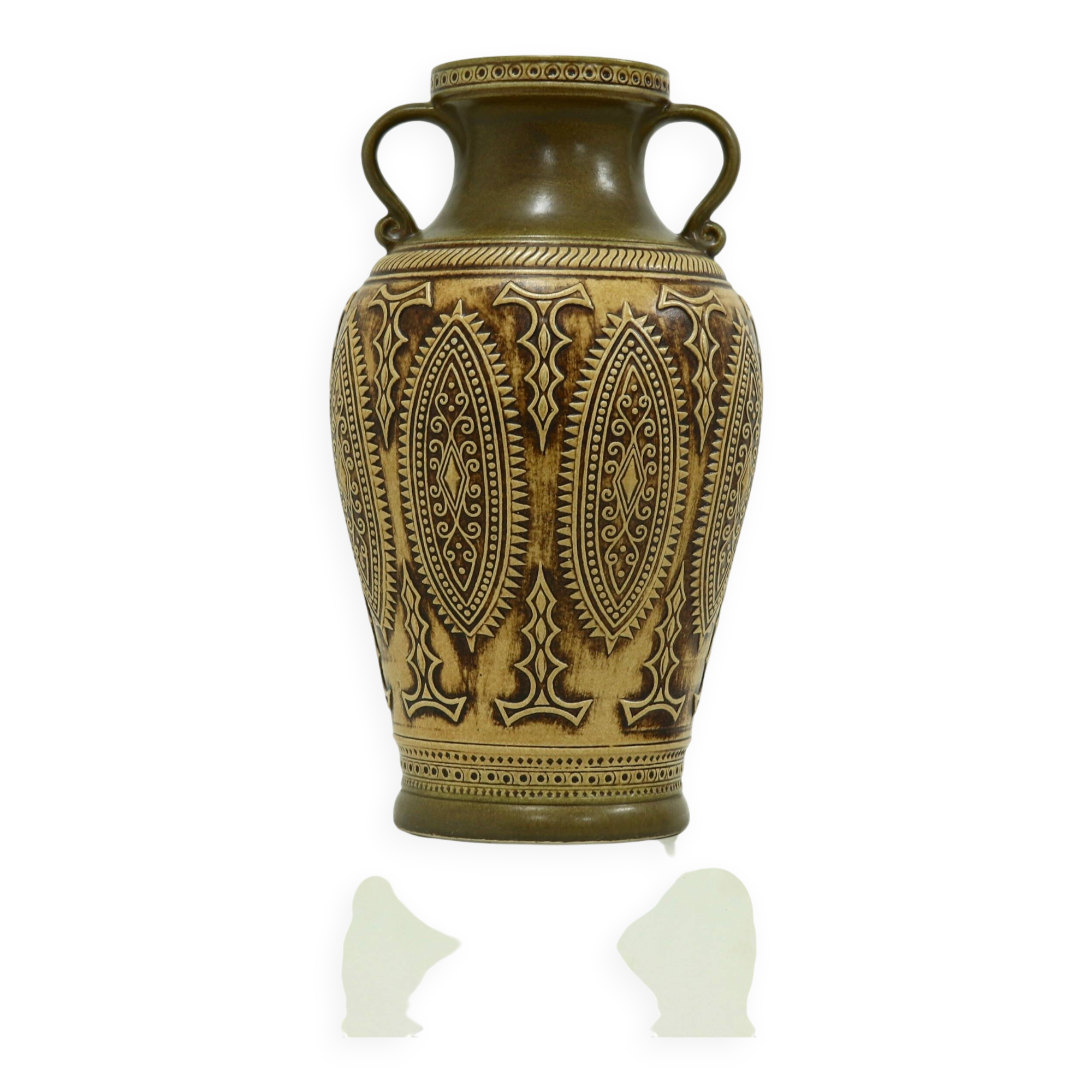 XL Jasba Vase in Earth Tones 1960s