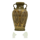 Vase Jasba XL en céramique marron, années 1960