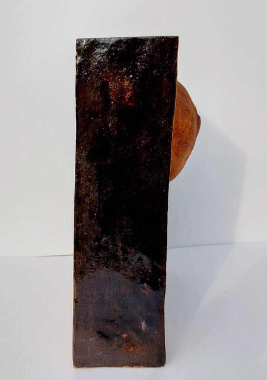 Vase céramique et terre chamottée Karen Boel 1970