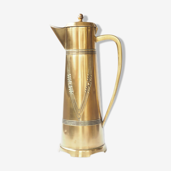 Viennese brass art deco coffee maker