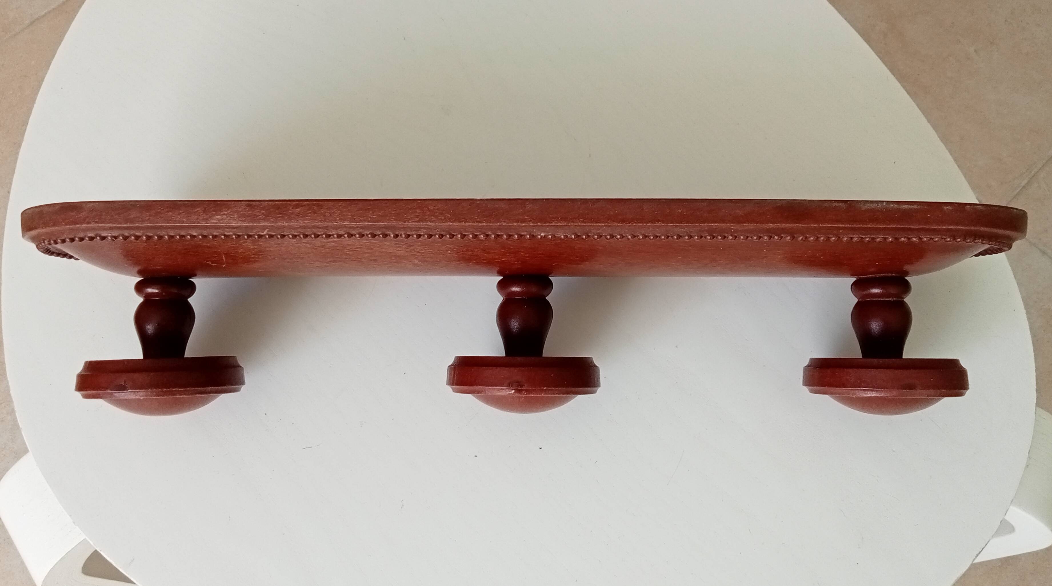 Art deco wall coat rack in bakelite 50s/60s