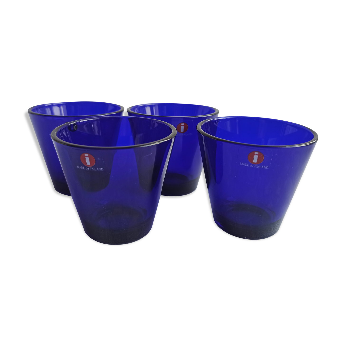 Kaj Franck Kartio cobalt Litalla glasses