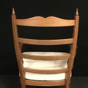 Pair of armchairs and foot rest 20th century